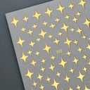 Nails stickers Stars Gold