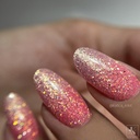 Sparkling coral glitters set - 8pcs