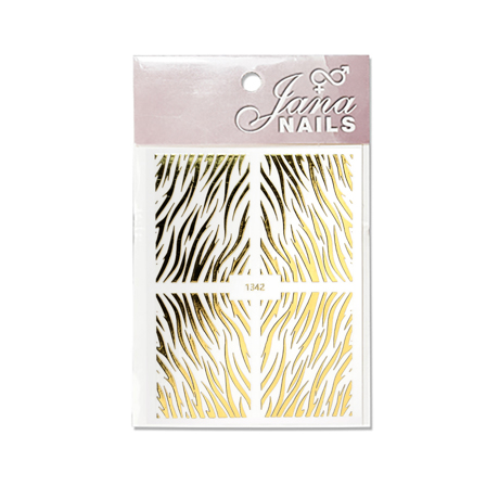 Nails Stickers Animal Print Gold n°3