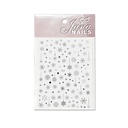 Nails Stickers Stars & Snowflakes Silver